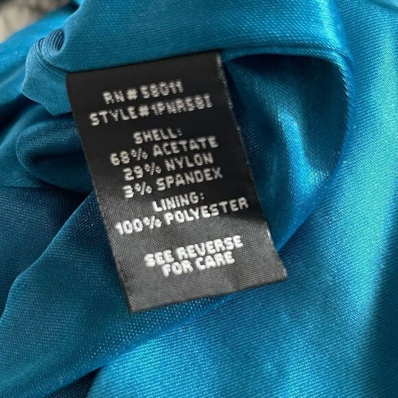 Jax sleeveless cocktail dress in peacock blue size 10 - Picture 5 of 10